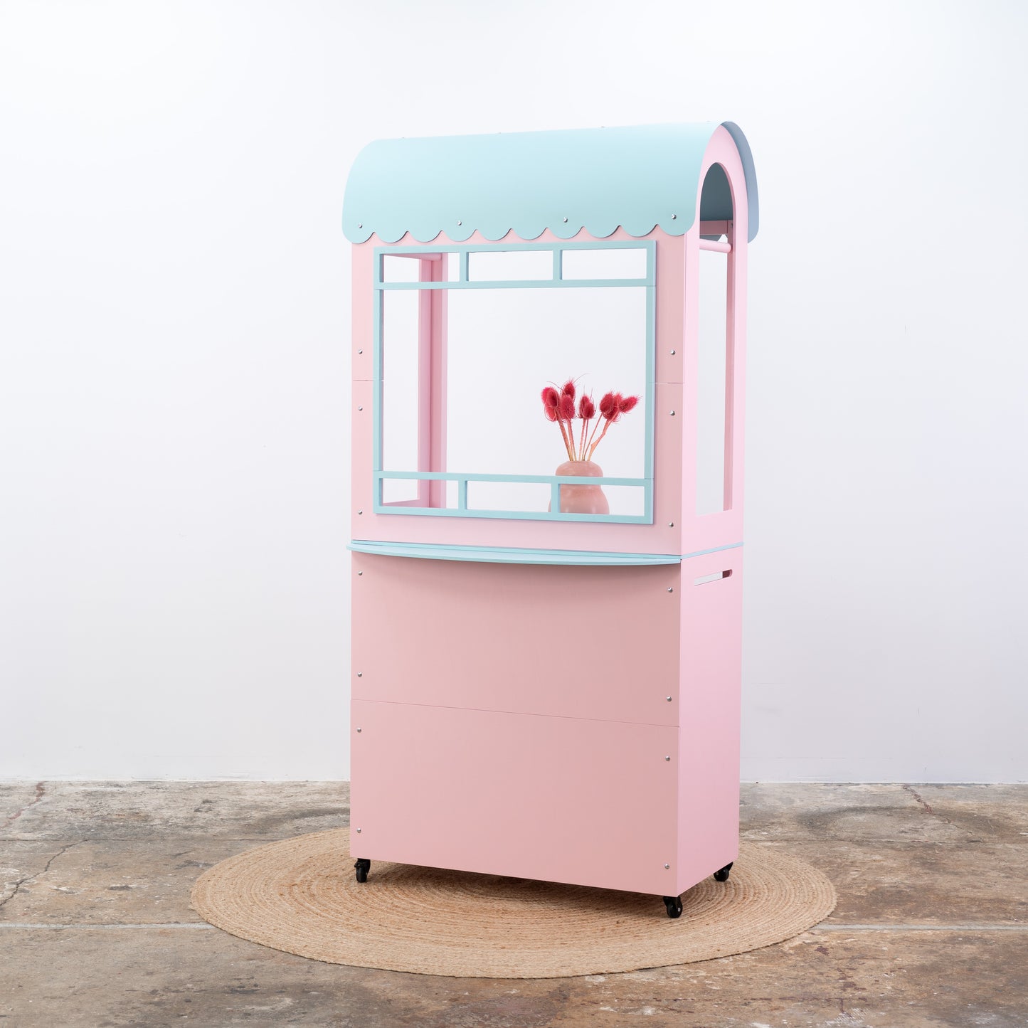 SAMPLE SALE | Pop-up kiosk VC-20-W-ML No. 121 | kolor różowy + turkusowy