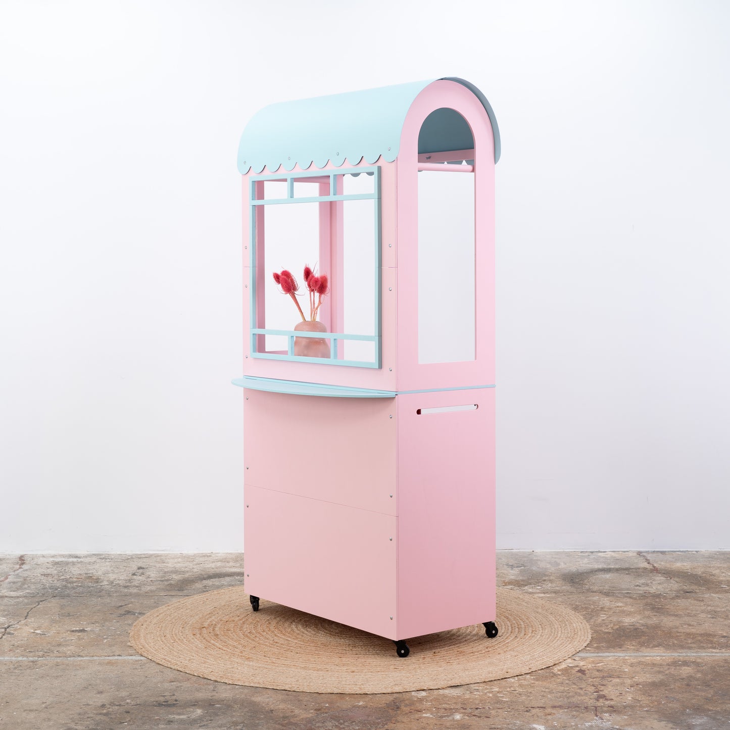SAMPLE SALE | Pop-up kiosk VC-20-W-ML No. 121 | kolor różowy + turkusowy