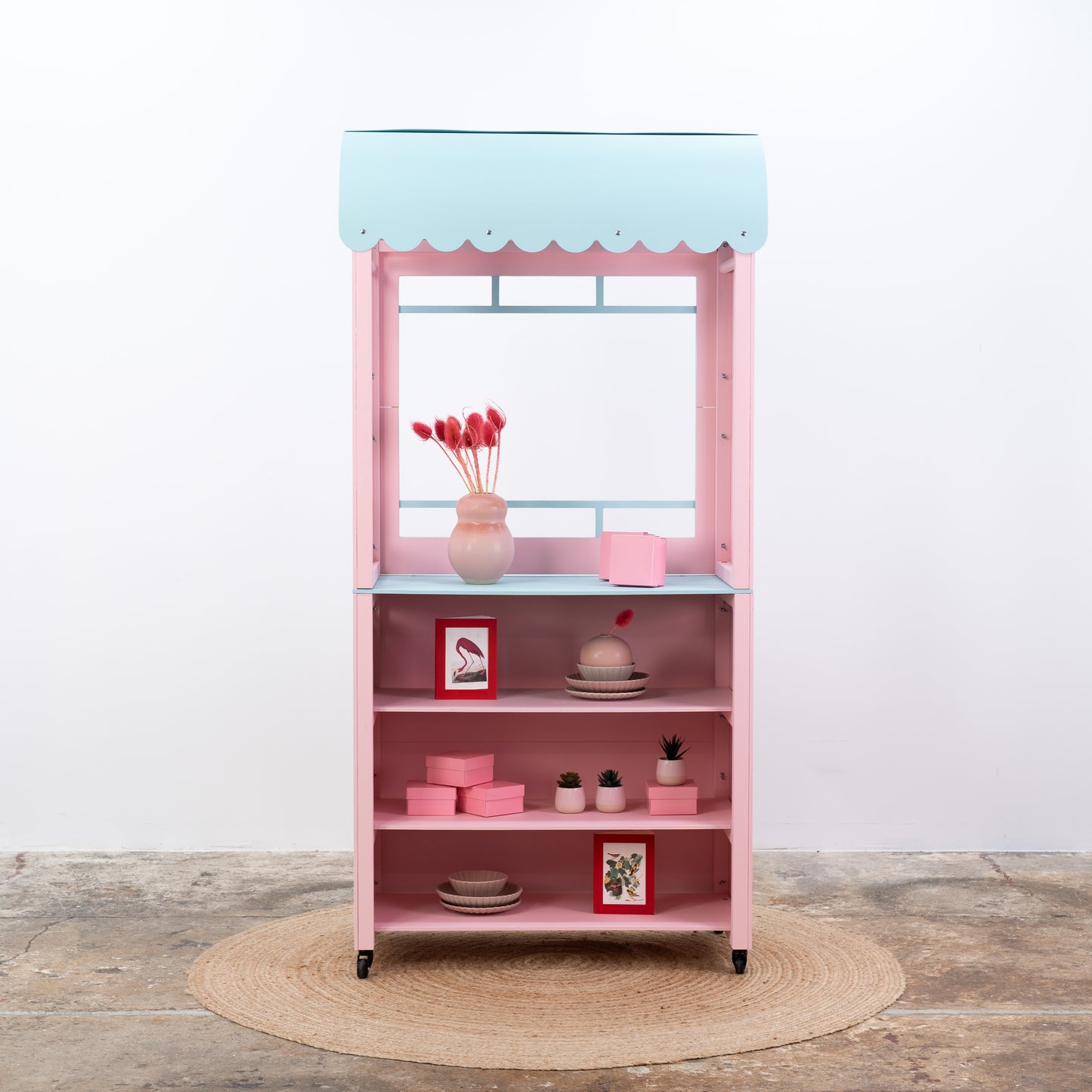 SAMPLE SALE | Pop-up kiosk VC-20-W-ML No. 121 | kolor różowy + turkusowy