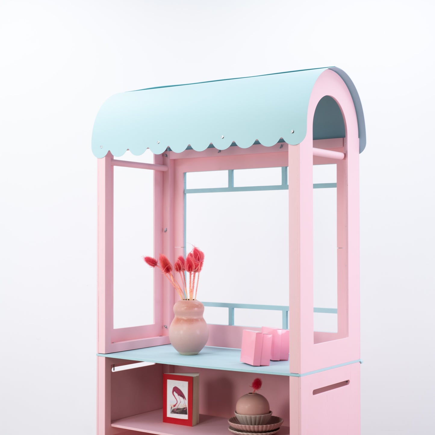 SAMPLE SALE | Pop-up kiosk VC-20-W-ML No. 121 | kolor różowy + turkusowy