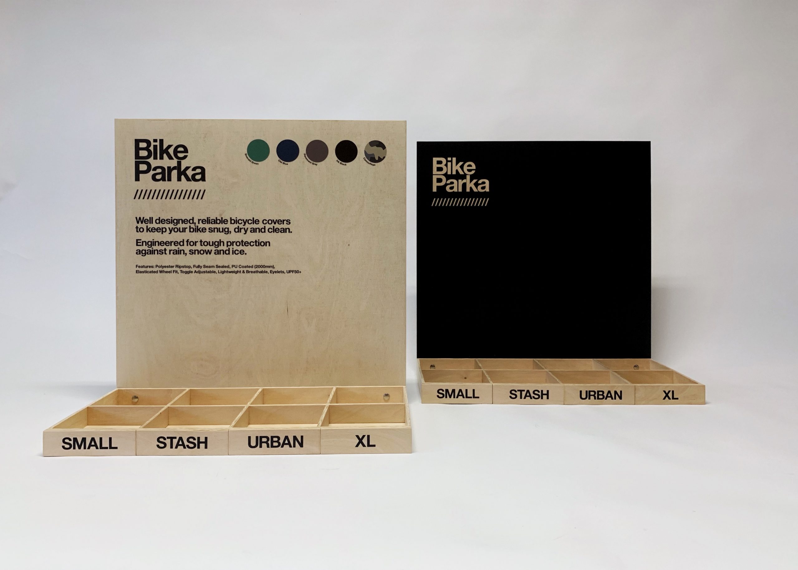 Bike parka display stand